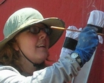 window painting artist Los Angeles