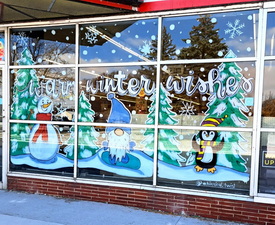 window painting Cedar Rapids