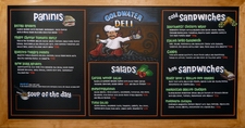 hand lettering chalkboard